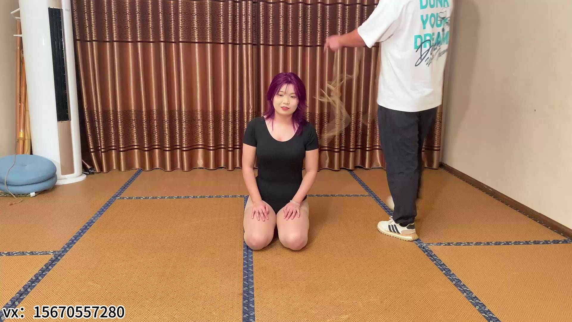 山鬼原创 雯雯超紧直臂驷马，麻绳勒嘴